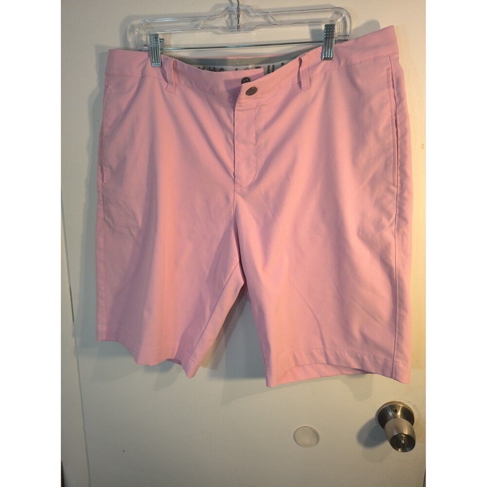 Puma Golf Shorts Mens 38 Pink Stretch Waistband Gripper Flat Front Performance
